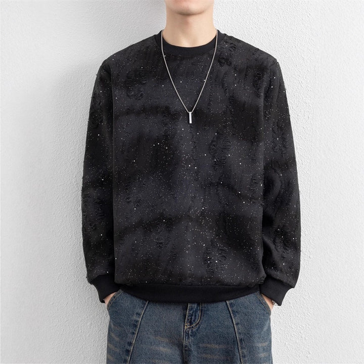 Herren Urbaner Sweatshirt mit funkelndem Design Drune