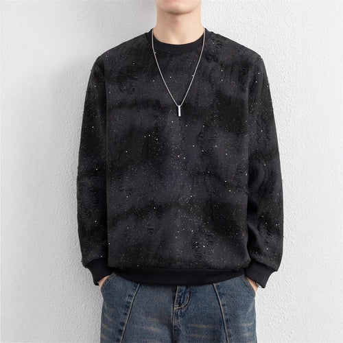 Herren Urbaner Sweatshirt mit funkelndem Design Drune