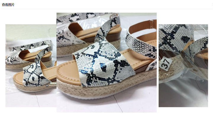 Damen Wedge-Sandalen mit elastischem Riemen und komfortablem Fußbett Drune