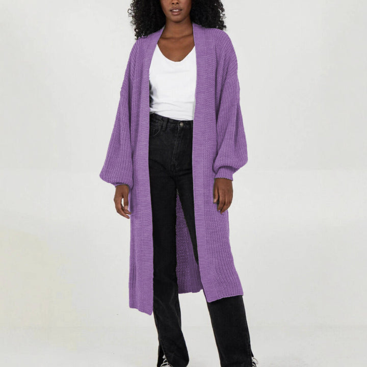 Damen Großer Strickcardigan mit luftiger Silhouette und voluminösen Ärmeln Drune