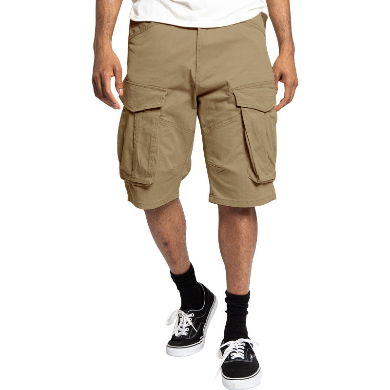 Herren nan robuste Cargoshorts mit großen Klappentaschen und lockerer Passform Drune