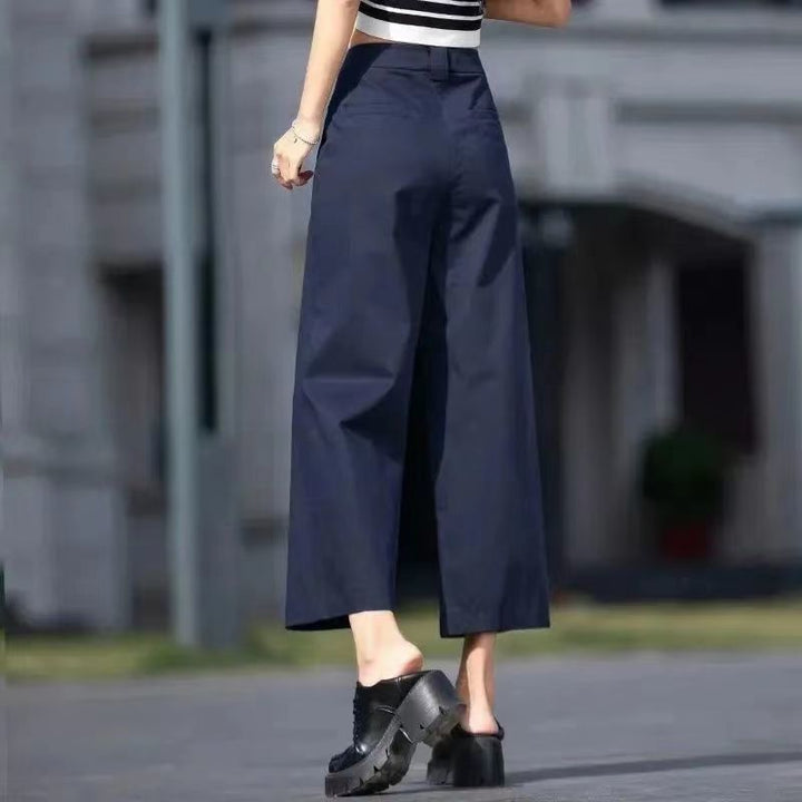 Damen Weitgeschnittene Hose mit hohem Bund Drune