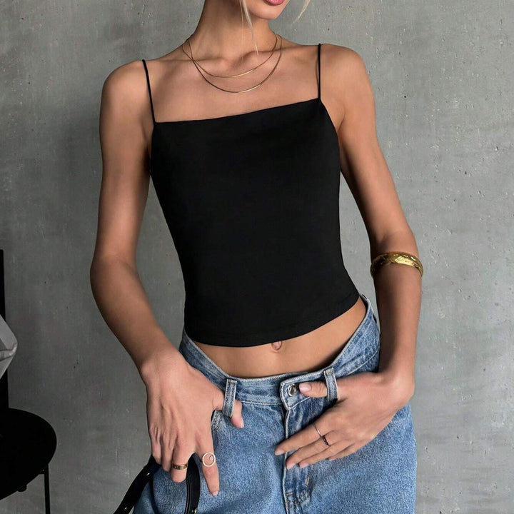 Damen ärmelloses Crop-Top Drune