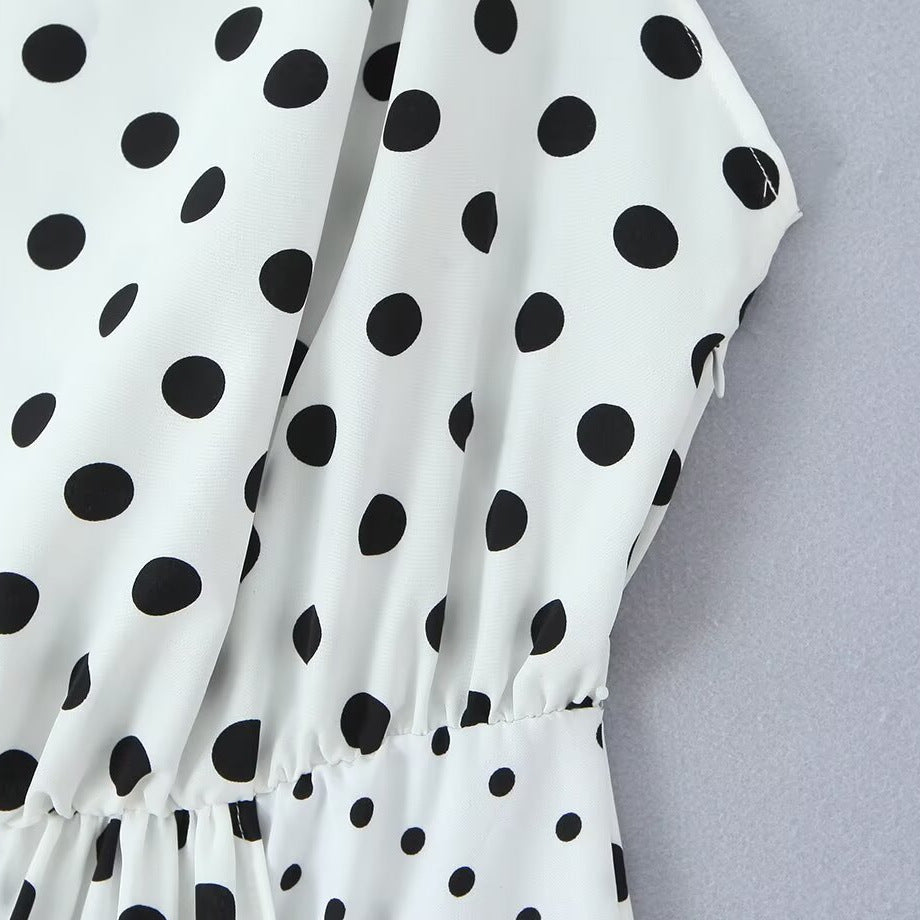 Damen Maxikleid mit trendigem Polka-Dot-Muster Drune