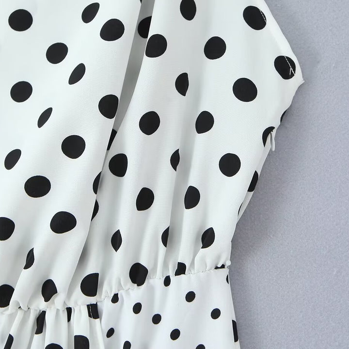 Damen Maxikleid mit trendigem Polka-Dot-Muster Drune