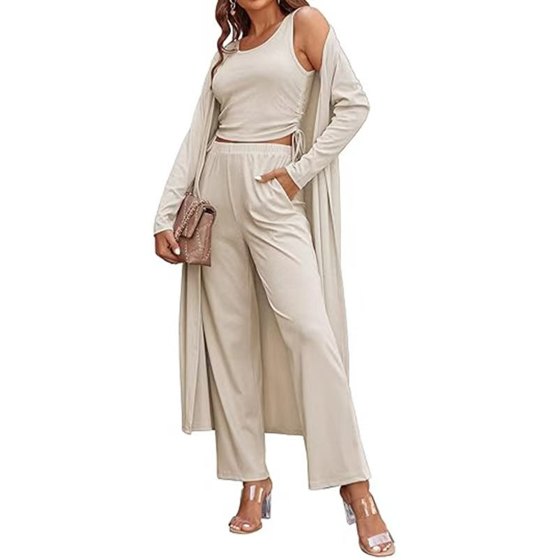 Damen elegantes und lässiges Zweiteiler-Set Drune
