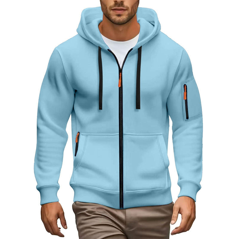 Herren Hochwertiger Zip-Hoodie Drune