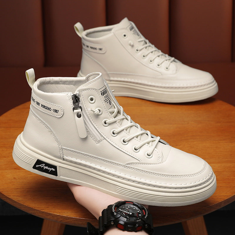 Herren Hochwertige Leder Sneakers Drune