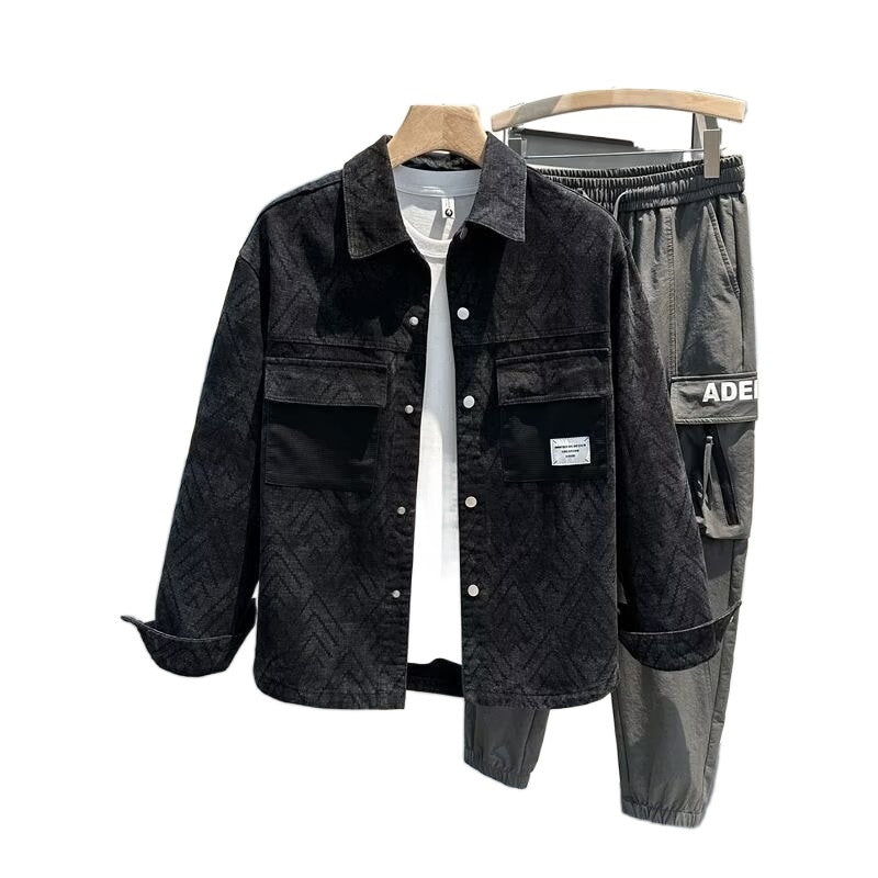 Herren Modische Utility-Jacke Drune
