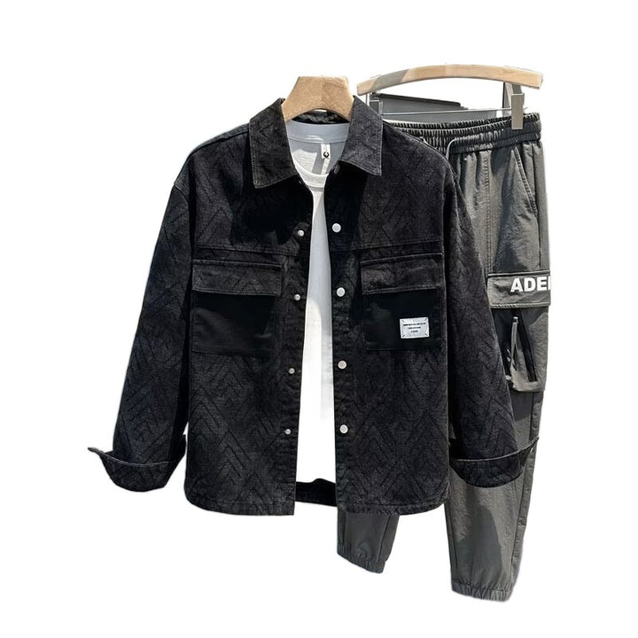 Herren Modische Utility-Jacke Drune