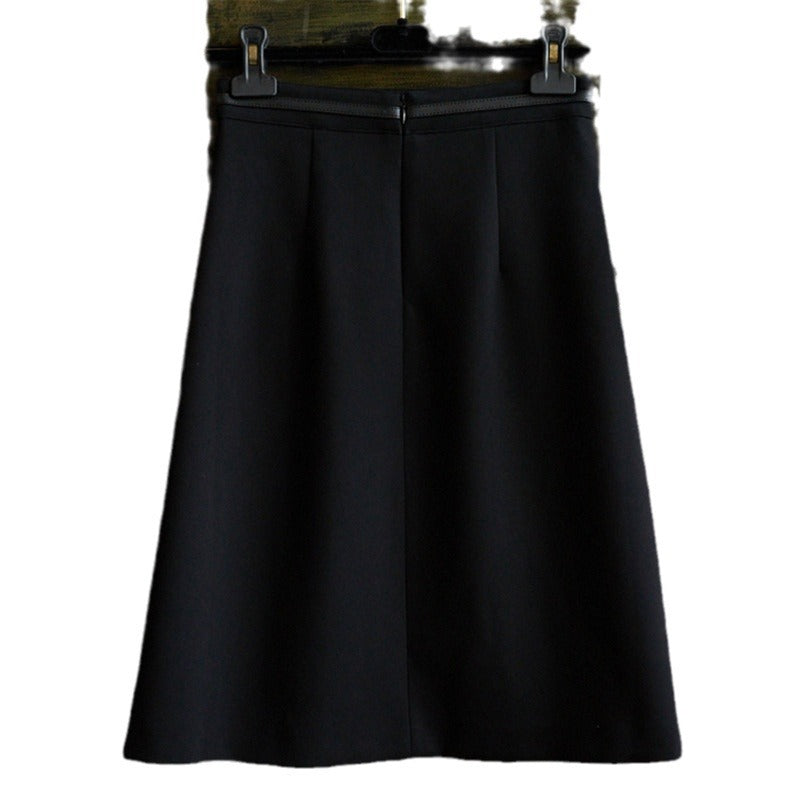 Damen Midirock mit schwingendem Design und Taillengürtel Drune