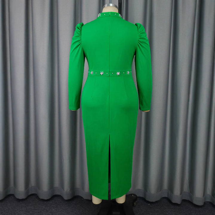 Damen Elegantes Kleid mit asymmetrischen Cut-Outs und blumigen Akzenten Drune