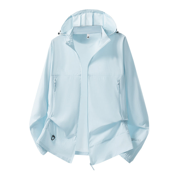 Herren Leichte Softshell-Übergangsjacke mit Kapuze, wind- und wasserabweisender Hülle & verstellbarem Kordelsaum Drune