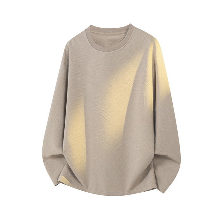 Herren Modischer Sweatshirt mit prägnantem Strukturmuster Drune