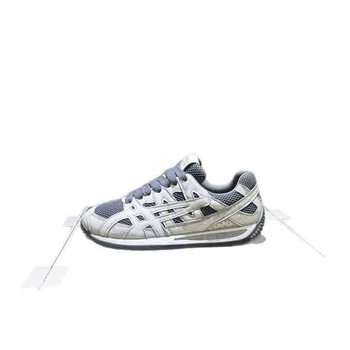 Herren Atmungsaktiver Retro-Laufsneaker mit Mesh- und Wildleder-Overlays Drune