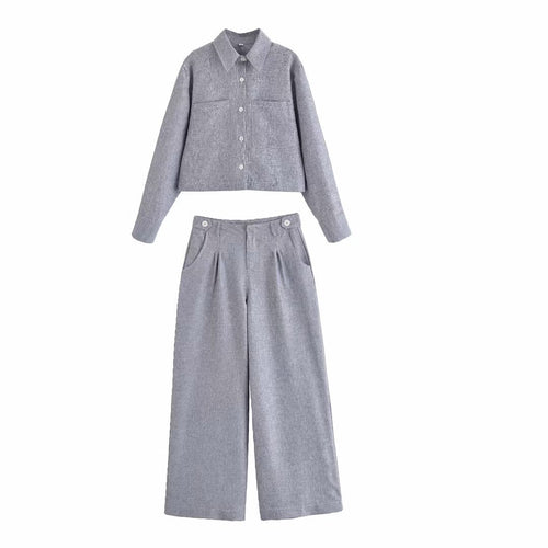 Damen Weitgeschnittene Anzughose mit elegantem Bund Drune