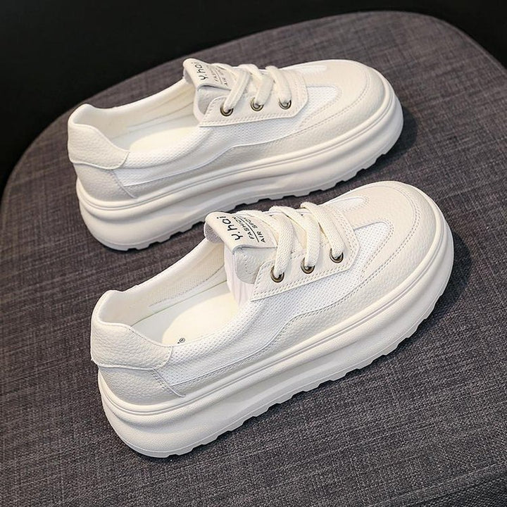 Damen bequeme Plateau-Sneaker aus atmungsaktivem Material Drune