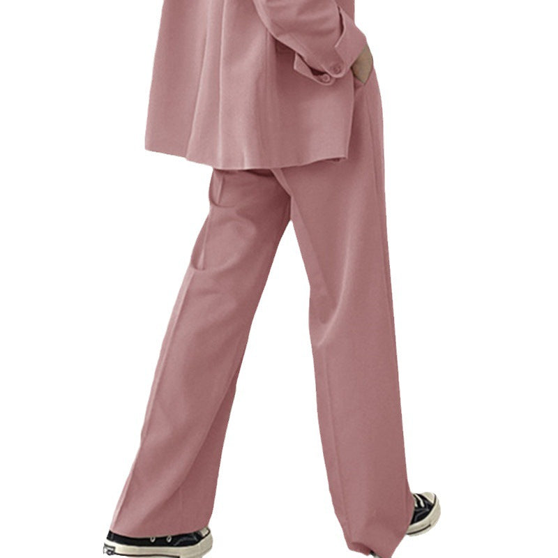 Damen Elegante und hoch taillierte Stoffhose Drune