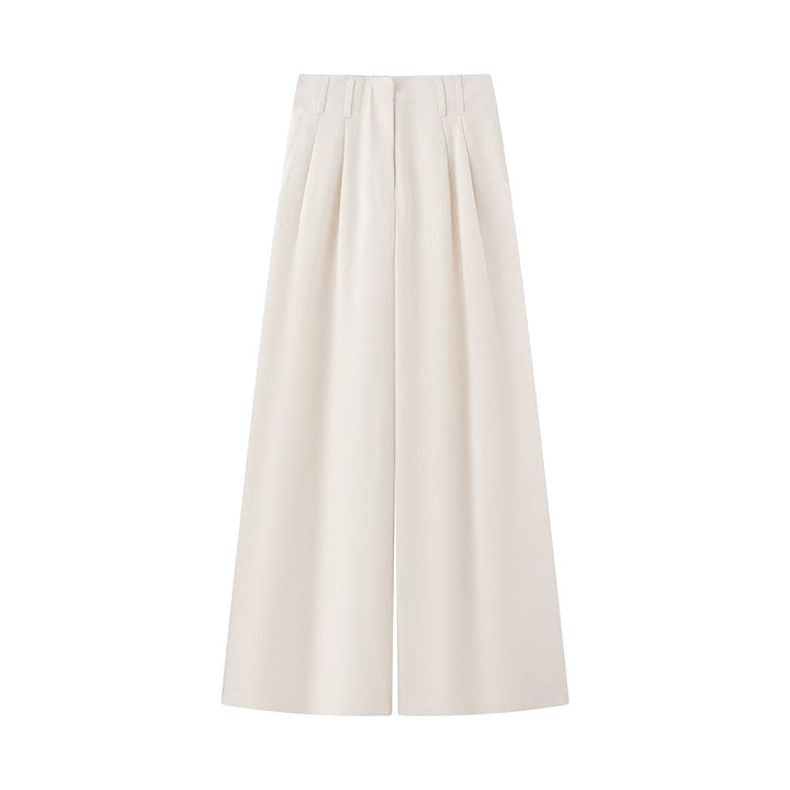 Damen Zweiteiliges Hemd- und Culotte-Set mit Taillenband und weitem Bein Drune