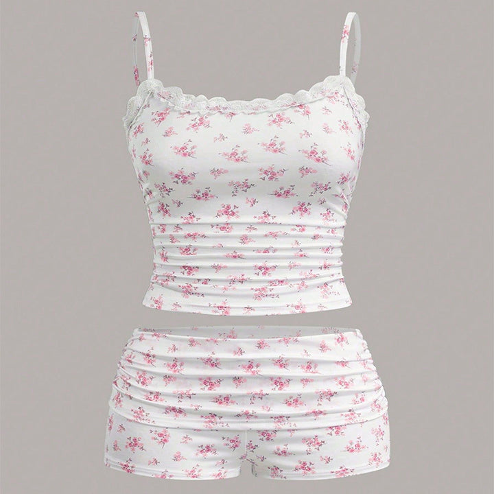 Damen Schlafanzug-Set mit feinem Herzmuster Drune