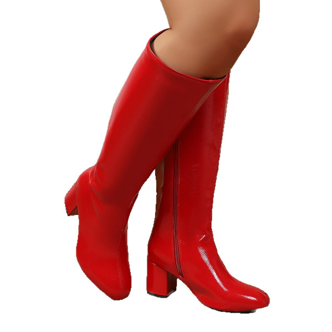 Damen Hohe Stiefel Drune