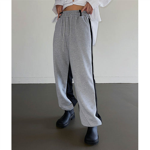 Damen sportliche Freizeithose mit seitlichen Farbdetails Drune
