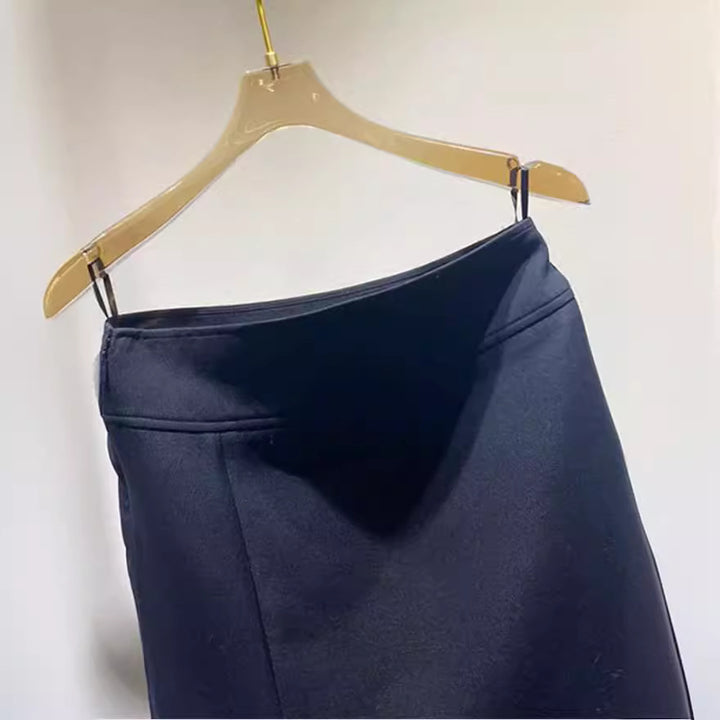 Damen Eleganter Bleistiftrock mit Schlitz Drune