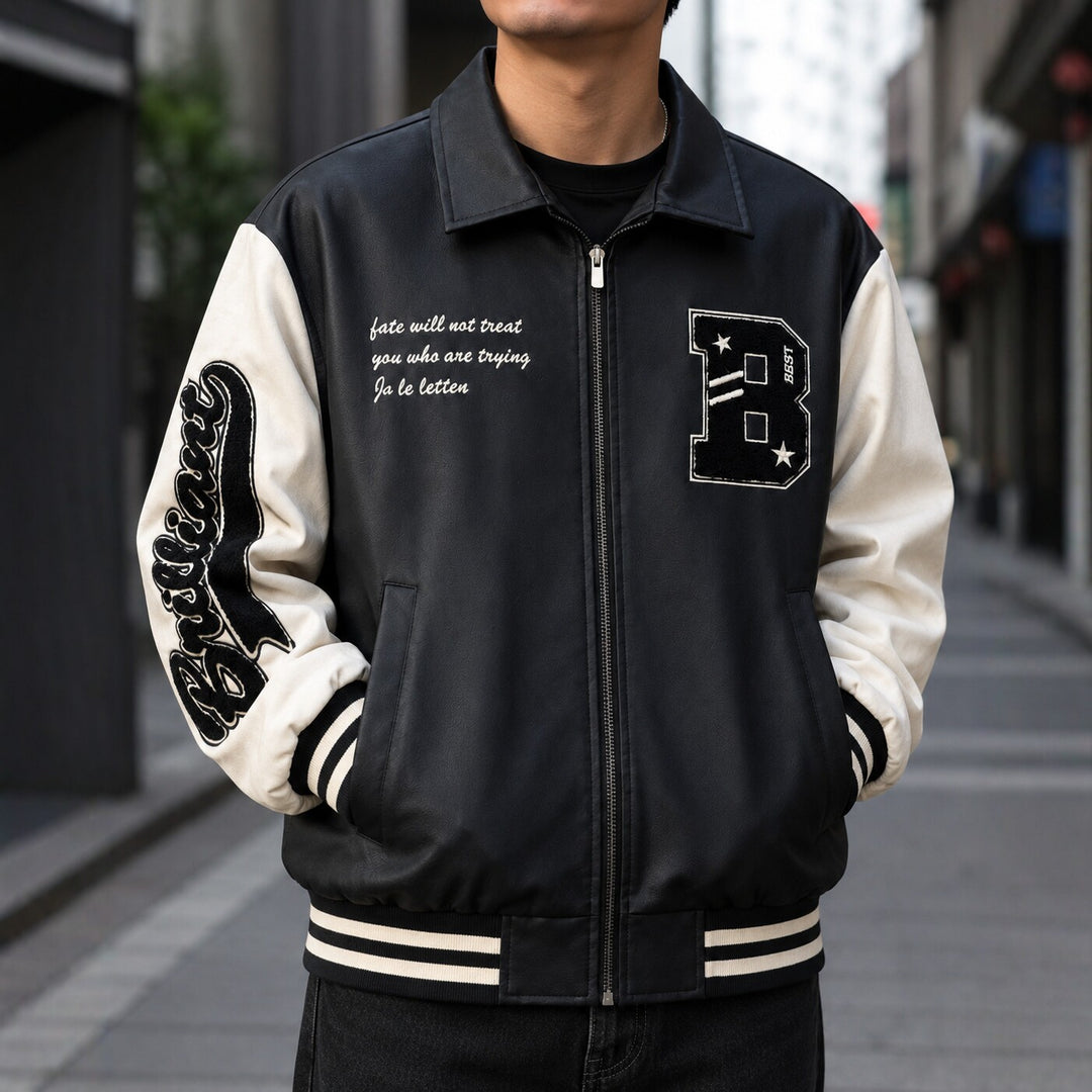 Herren Modische Collegejacke Drune