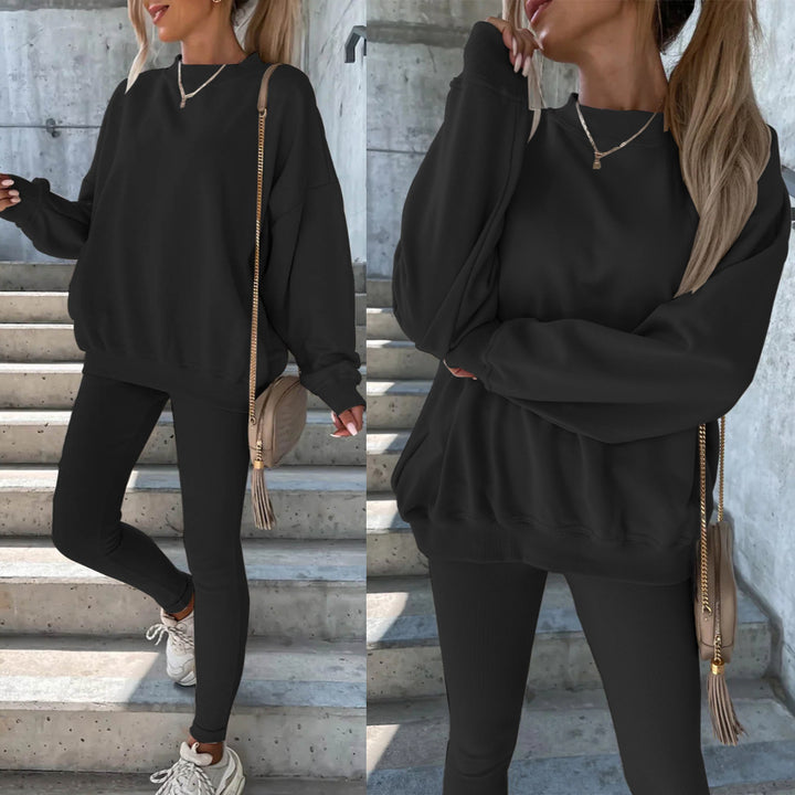 Damen lässiges Sweatshirt und Leggings-Set Drune