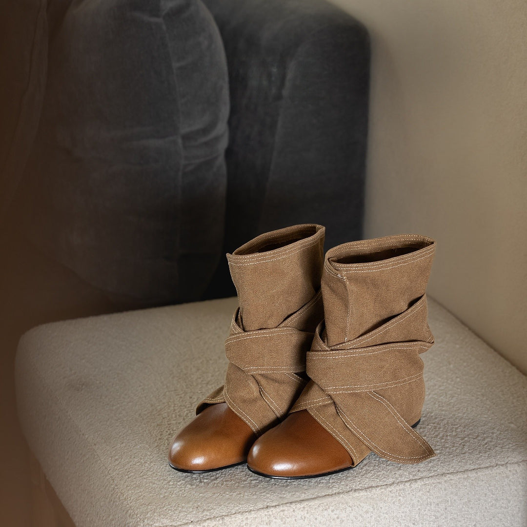 Damen Modische und elegante Softboots Drune