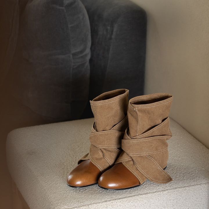 Damen Modische und elegante Softboots Drune