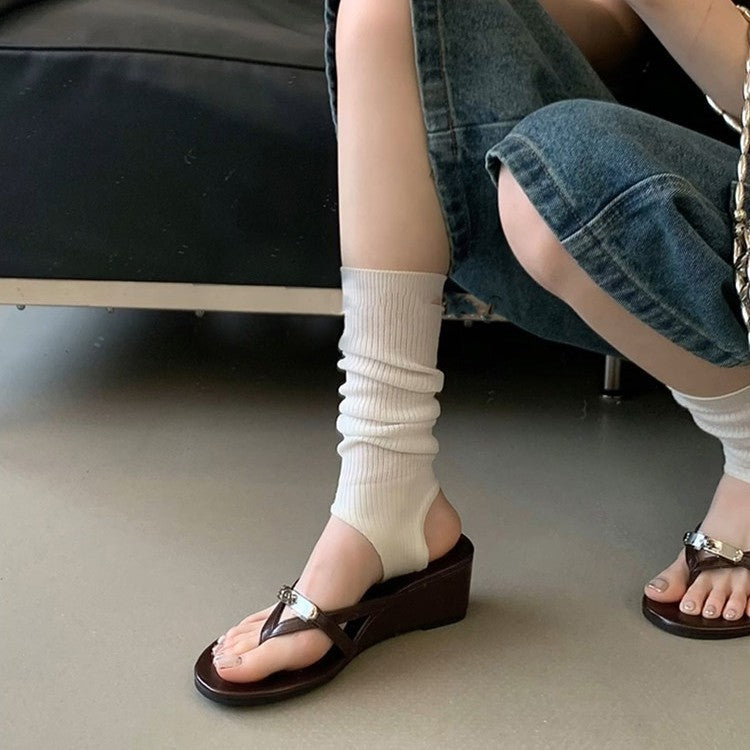 Damen Elegante Wedge-Sandalen mit modischem Riemchen-Design Drune