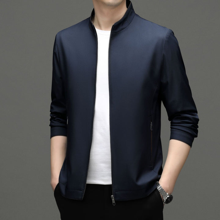 Herren Funktionsjacke mit modernem Stehkragen und seitlichen Eingrifftaschen Drune