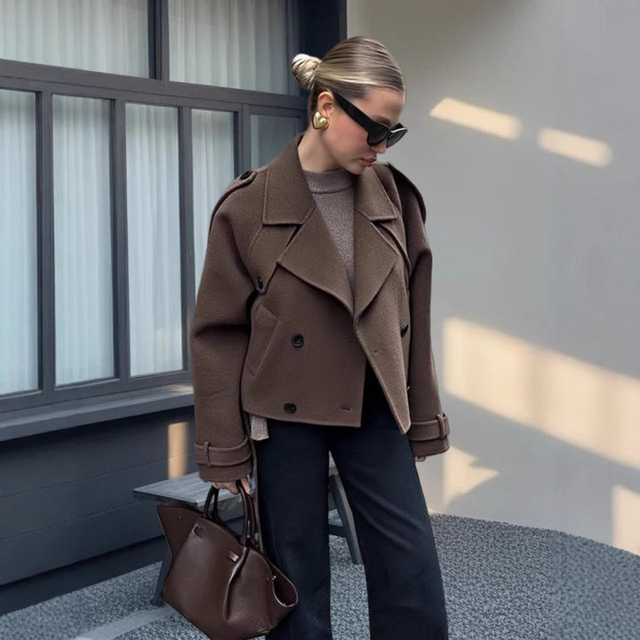 Damen Elegante und lässige Wolljacke Drune