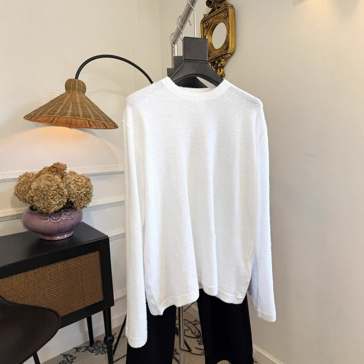 Damen Bequemer Langarmpullover mit lässigem Schnitt Drune