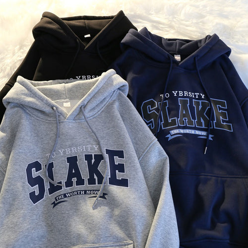 Damen Hoodie mit lässigem Print und Kapuze Drune