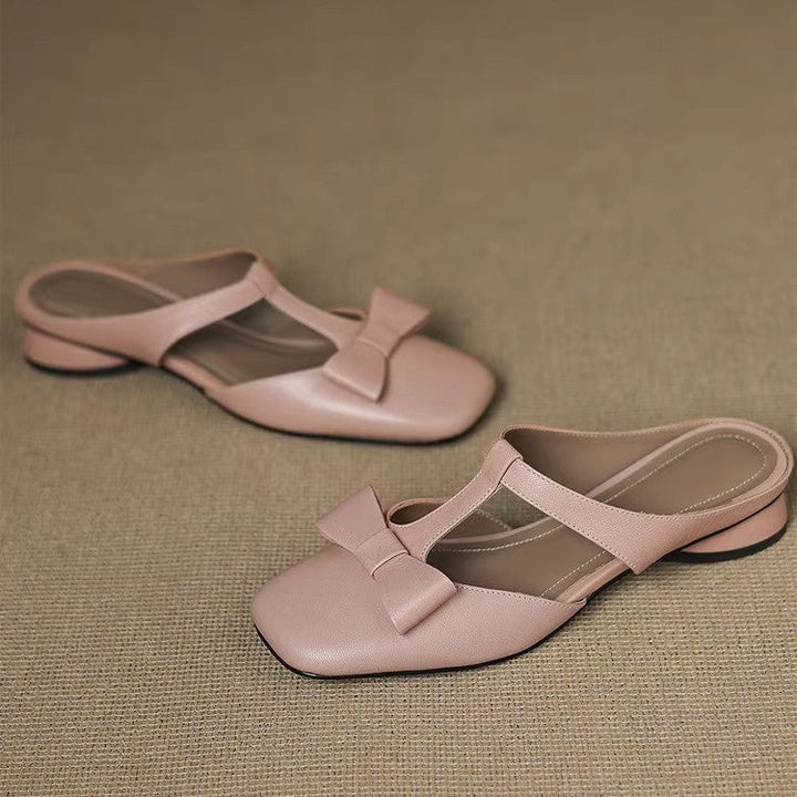 Damen Slingback-Pantoletten mit elegantem Schleifen-Design Drune