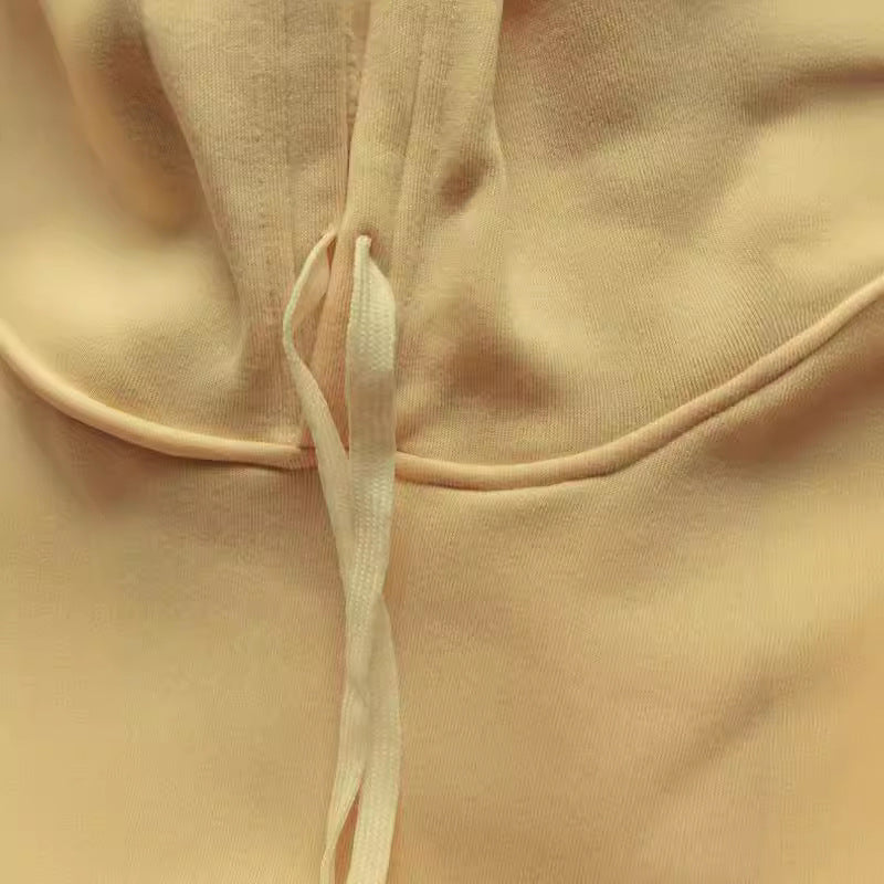 Herren Kapuzenpullover und Jogginghose Set mit kreativem Dollarzeichen-Motiv Drune