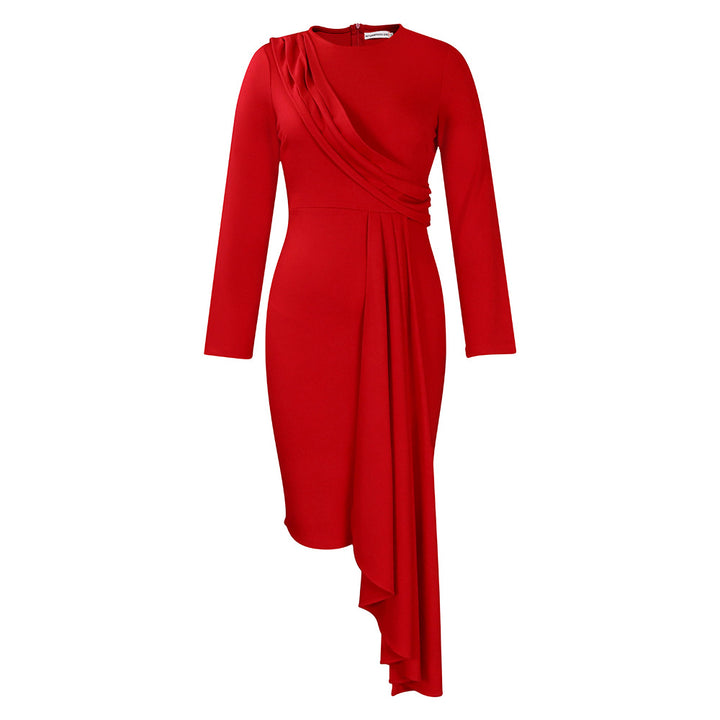 Damen Drapiertes Abendkleid Drune