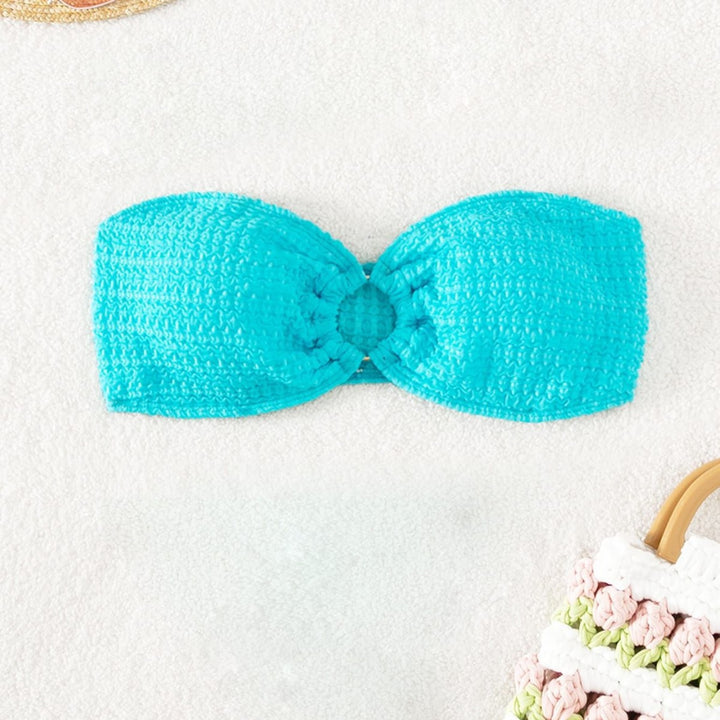 Damen Bandeau-Bikinioberteil mit strukturierter Oberfläche Drune