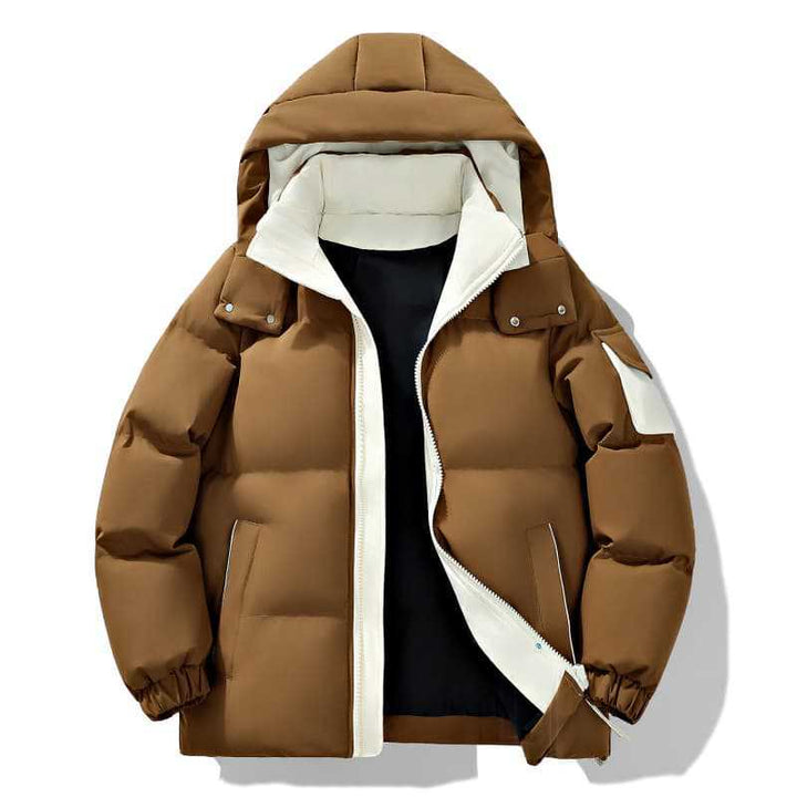 Damen Wärmende gesteppte Daunenjacke mit Kapuze Drune