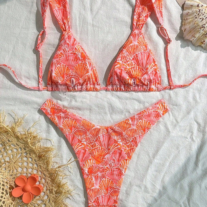 Damen Triangel-Bikini mit modischem Muschel-Design Drune
