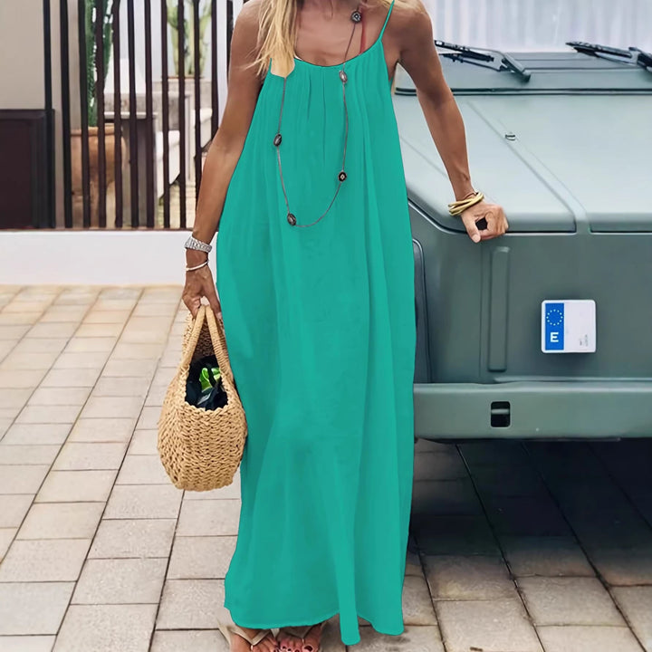 Damen Maxikleid mit tiefem Rücken Drune