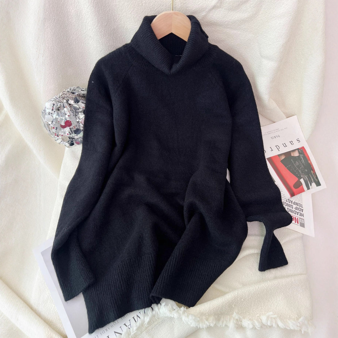Damen Pullover mit hohem Kragen aus weicher Cashmere-Mischung Drune