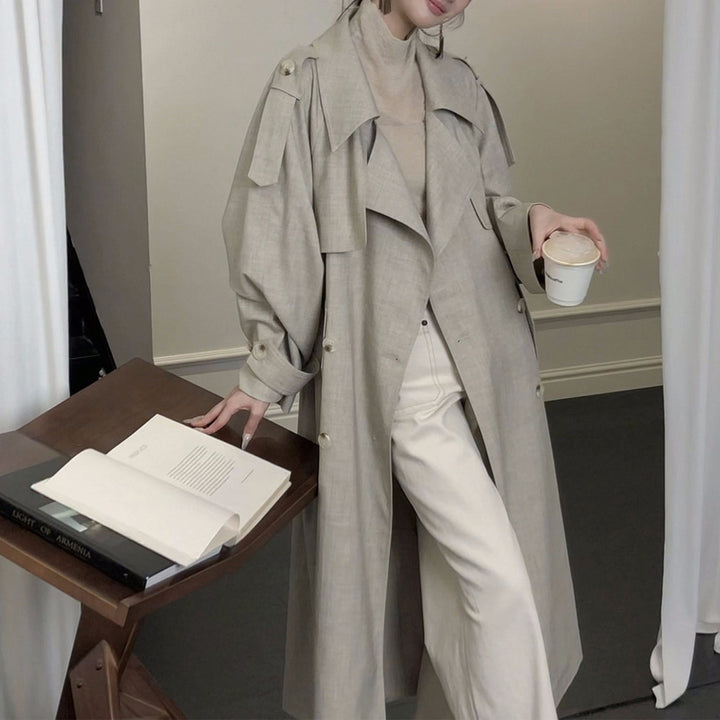Damen Elegante und lässige Übergangsjacke mit kontrastierenden Ärmeln Drune
