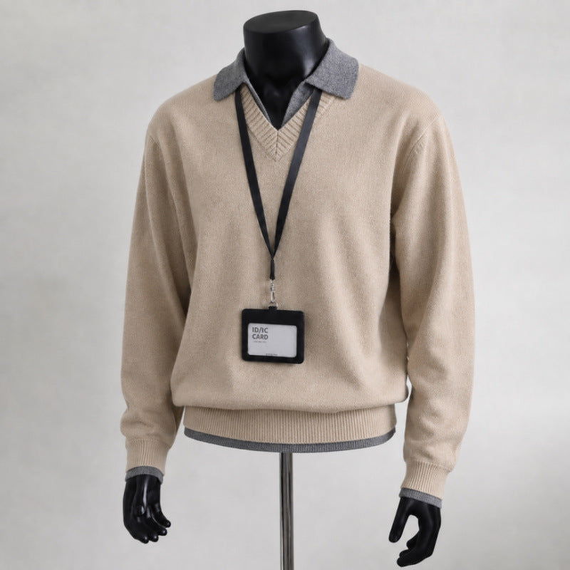 Herren Stilvoller Pullover Drune
