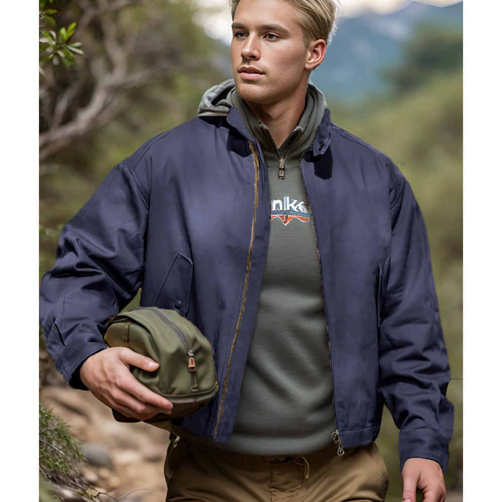 Herren vielseitige Outdoor-Jacke mit praktischen Taschen und wetterfestem Material Drune