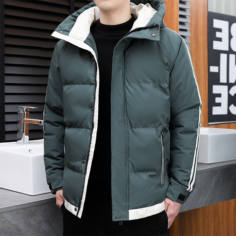 Damen Stylische Winterjacke mit Kapuze und Steppdesign Drune