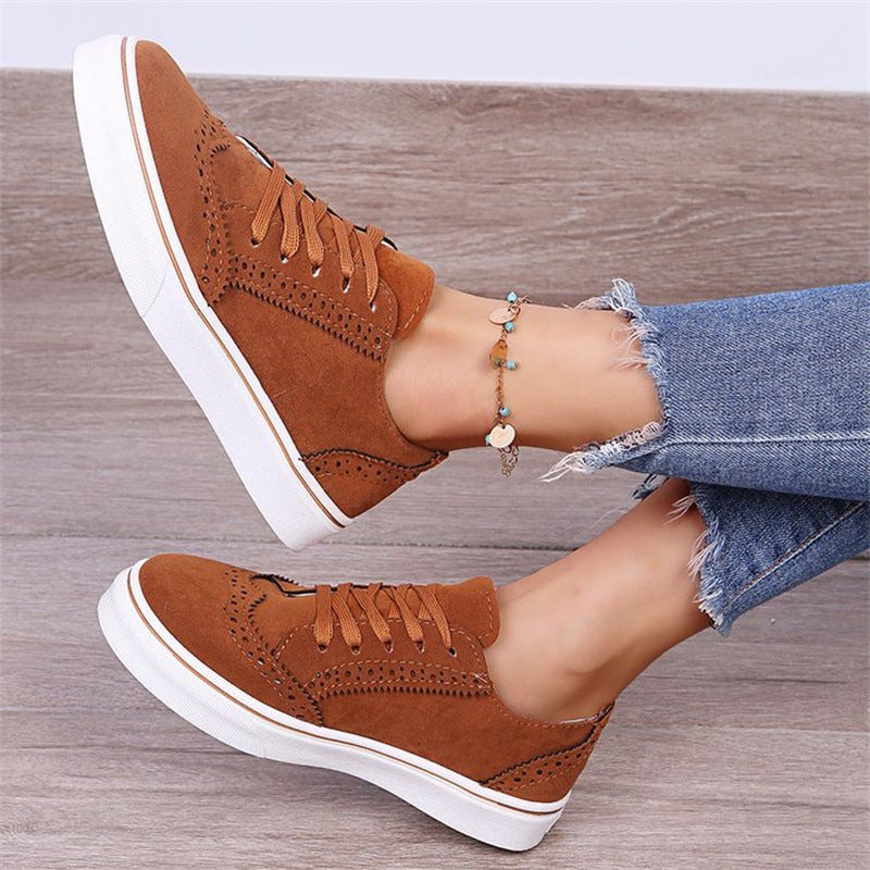 Damen modische Sneaker mit atmungsaktiver Oberflächenstruktur und rutschfester Sohle Drune