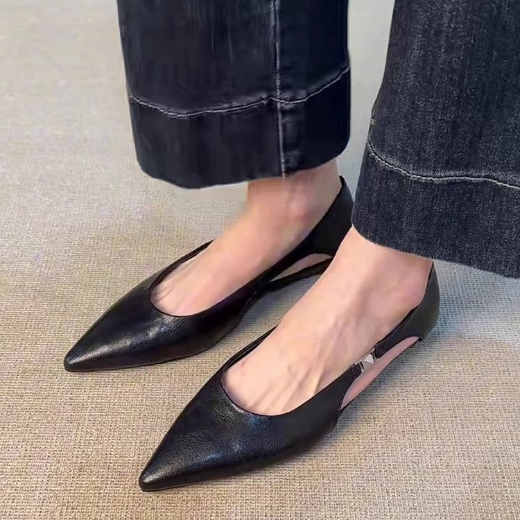 Damen Slingback-Ballerinas mit elegantem Cut-Out und bequemer Passform Drune